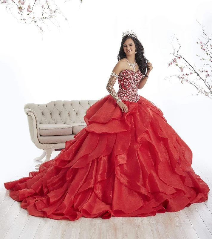 Formal Dress for Opera NightsQuinceanera Collection - 26867SC Strapless Ruffled Ballgown