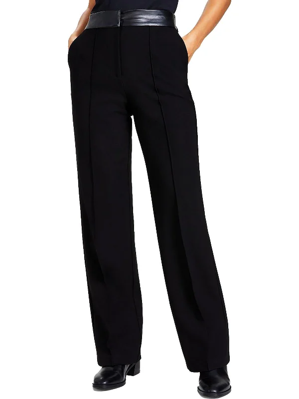 women's skinny pantsWomens High Rise Pintuck Straight Leg Pants