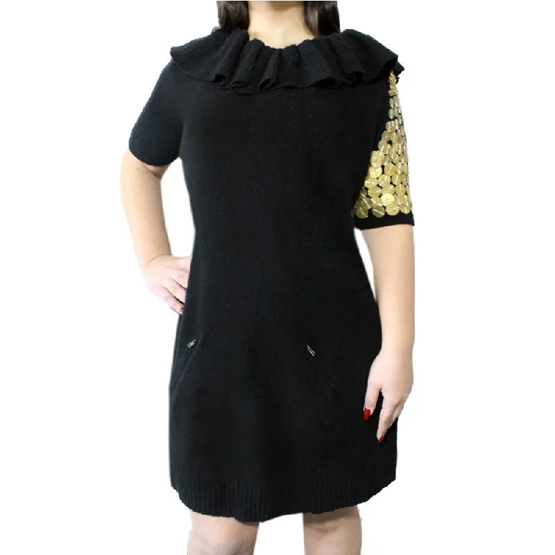 ready-to-wear party dressesWomen's Cowl Neck Party Dress,Black