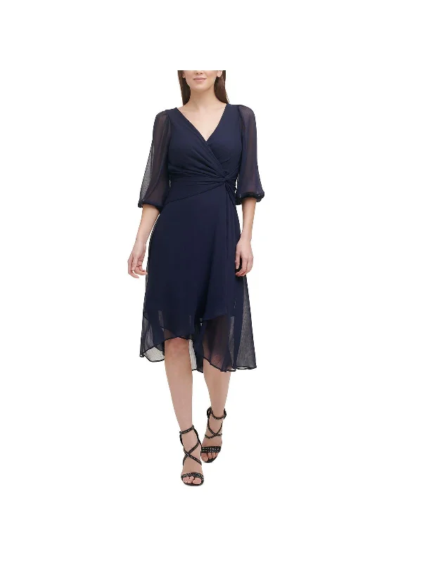 chic party dressesWomens Chiffon Hi-Low Cocktail and Party Dress