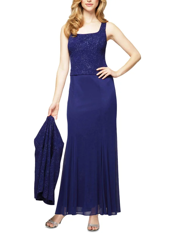 asymmetrical party dressesPetites Womens 2PC Cocktail Evening Dress