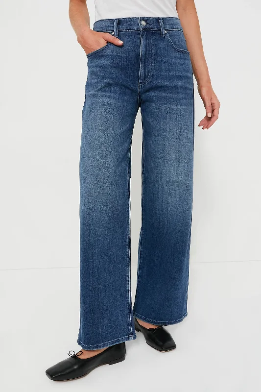 women's light denim jeansAmericana Palazzo High Rise Trouser