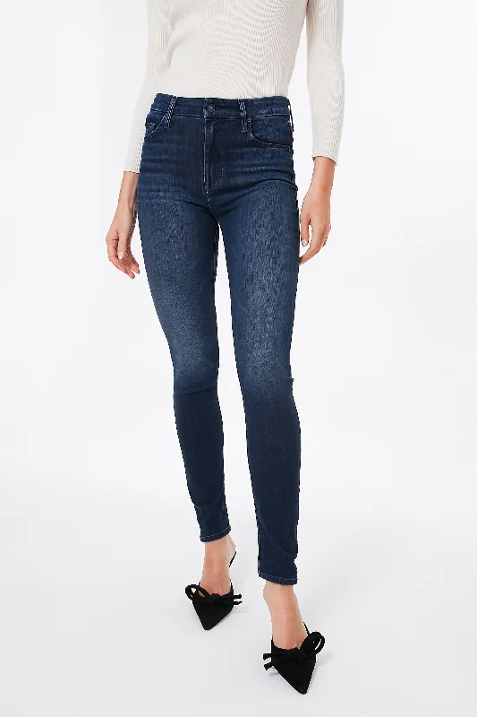 women's denim jeans with distressed back pocketsFrench Electro The Looker