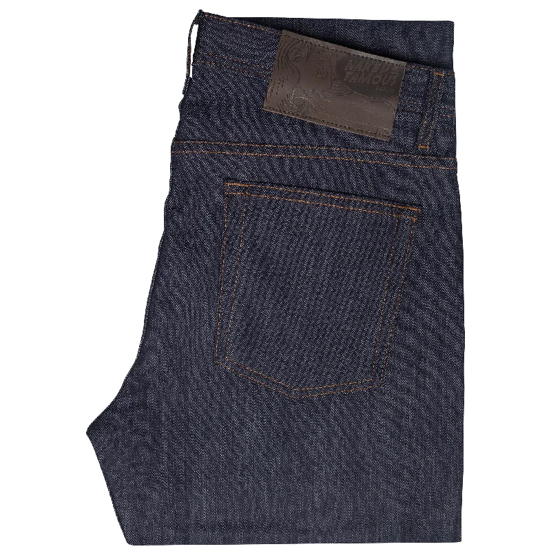 women's denim jeans with embroidery on pocketsWeird Guy - Indigo Power Stretch