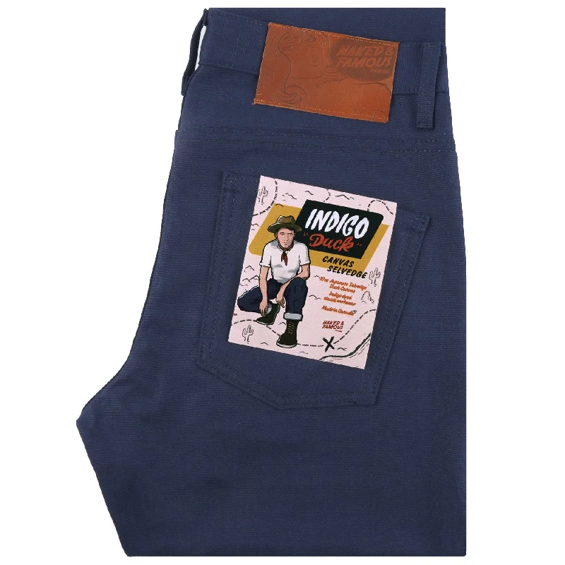 women's denim jeans for travelSuper Guy - Indigo Duck Canvas Selvedge