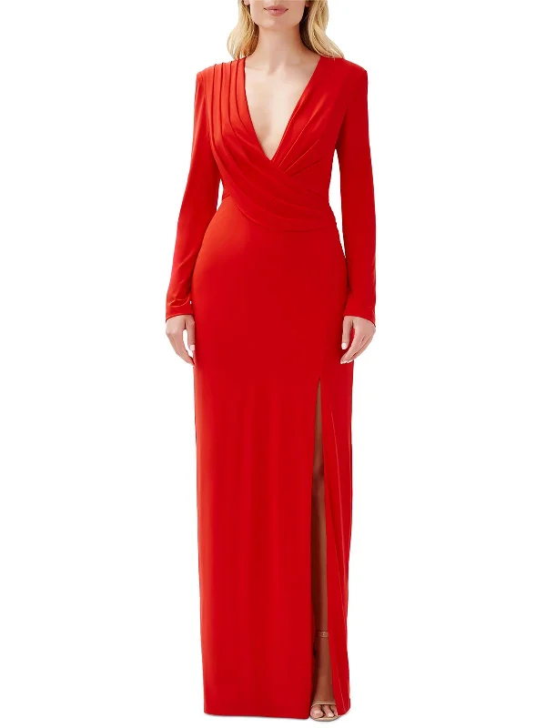 maximalist party dressesWomens Plunging V Neck Evening Dress