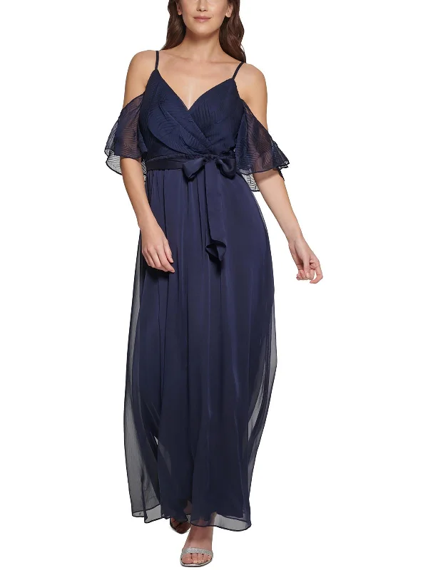 homecoming party dressesWomens Chiffon Cold Shoulder Evening Dress