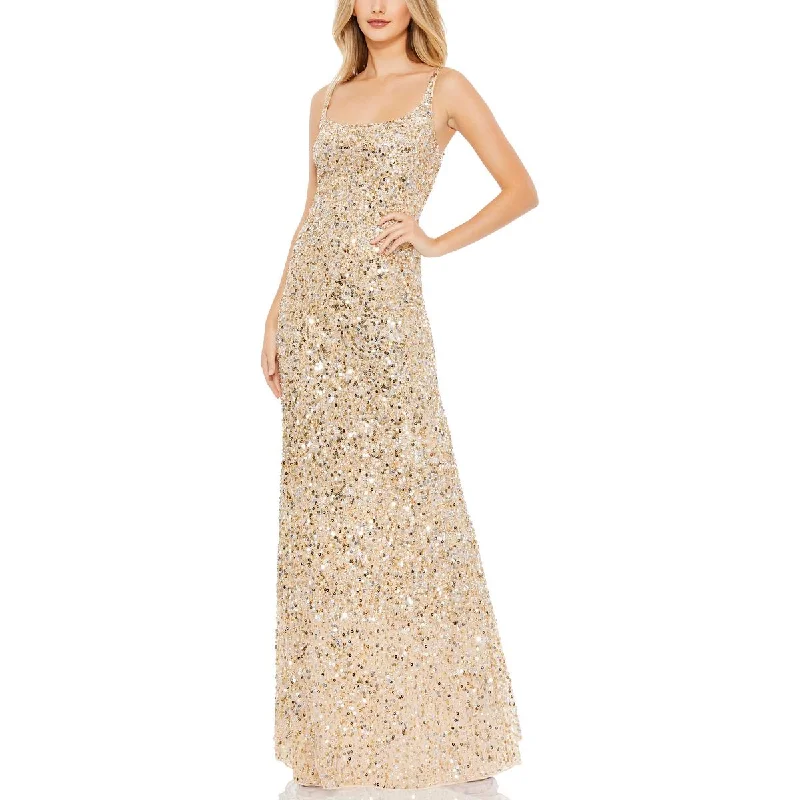 flowy party dressesWomens Sequined Long Evening Dress