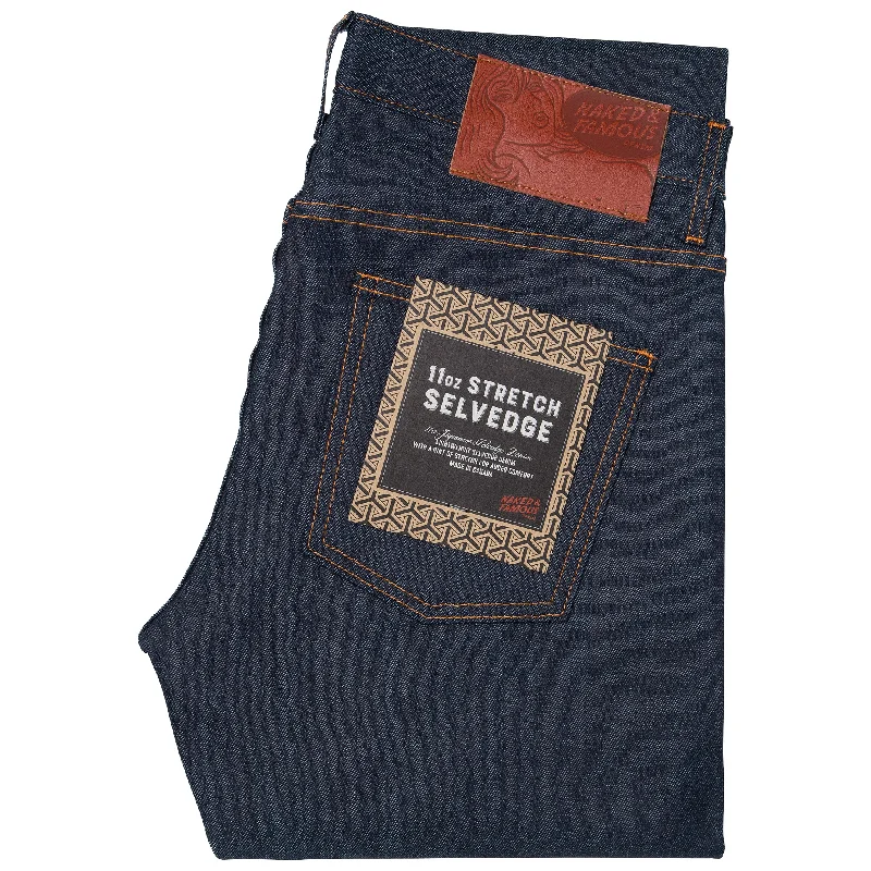 women's denim jeans with embroidered back pocketsSuper Guy - 11oz Stretch Selvedge