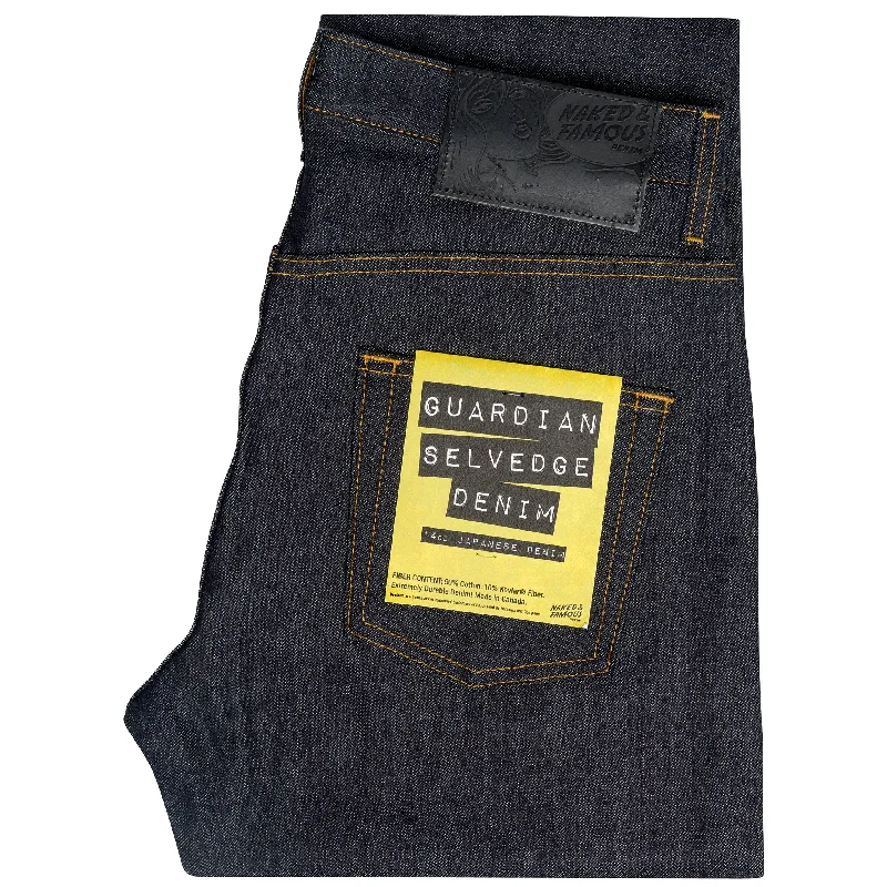 women's denim jeans with embroideryEasy Guy - Guardian Selvedge