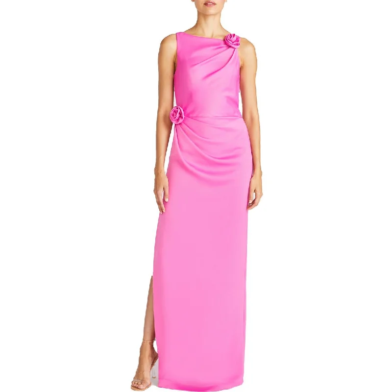 eco-friendly party dressesWomens Pleated Full Length Evening Dress