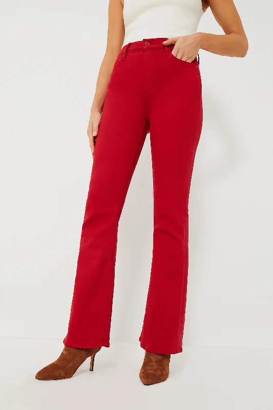 women's denim jeans for a cozy weekendHaute Red High Waisted Weekender Skimp