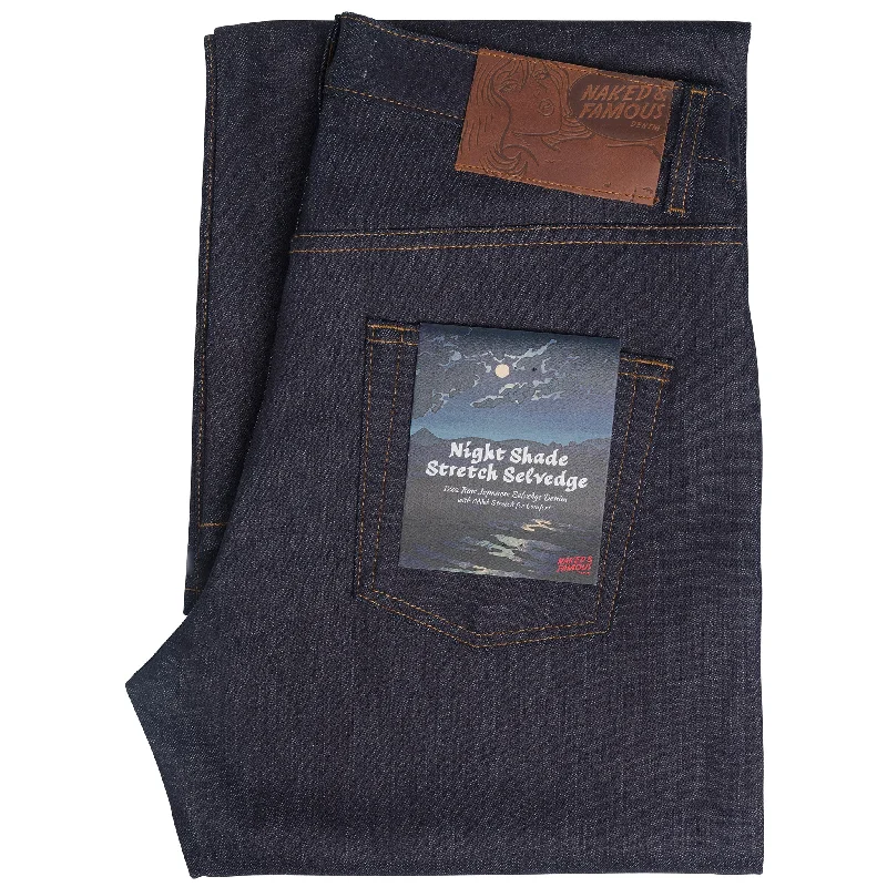 women's denim jeans for a stylish outfitStrong Guy - Nightshade Stretch Selvedge