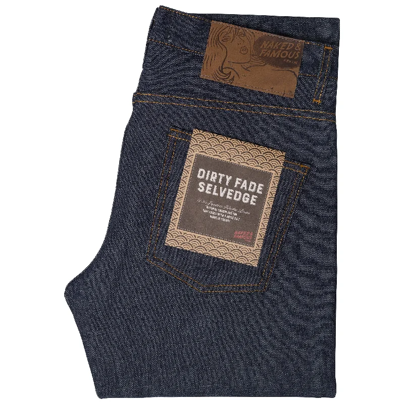 women's straight-leg denim jeansSuper Guy - Dirty Fade Selvedge