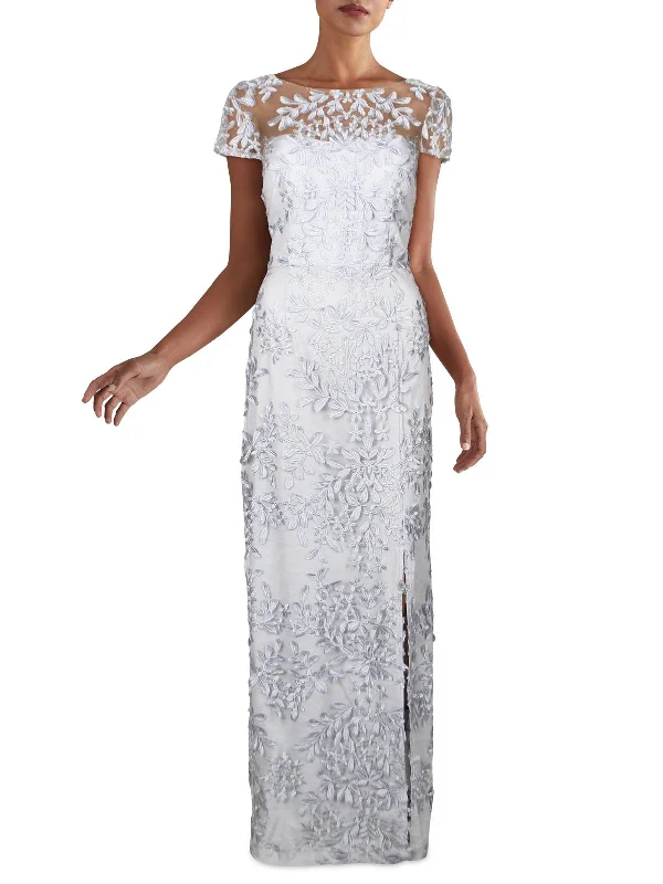 maximalist party dressesWomens Embroidered Long Evening Dress