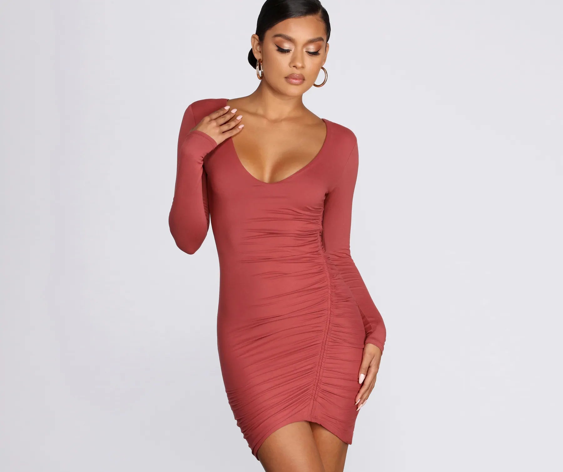 short Mimi dresses for summer festivalsReady To Ruche Mini Dress