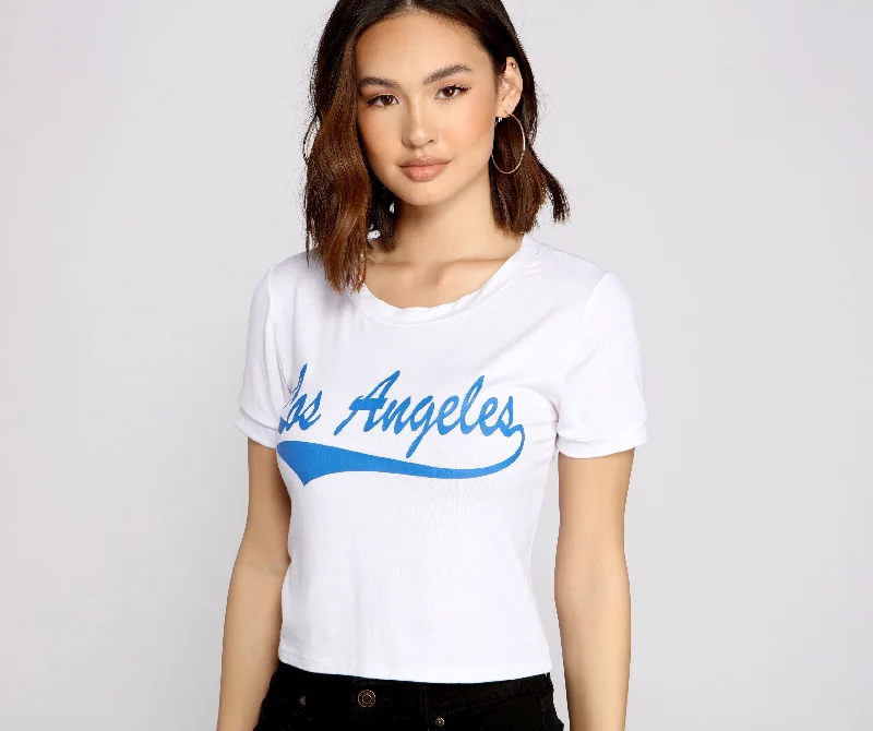 women's T-shirts for autumnLos Angeles Graphic Tee