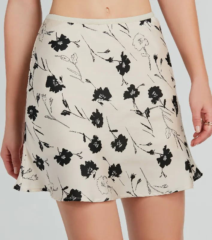 affordable Mimi dressesFashionable Floral Mini Skort