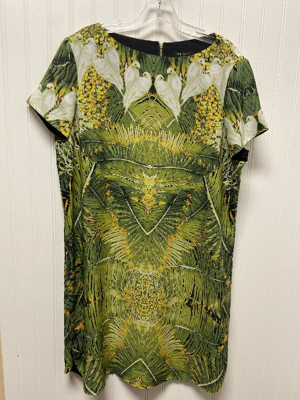 women's sheath dressesBlack & Green Dress Designer Ted Baker, Size Xl