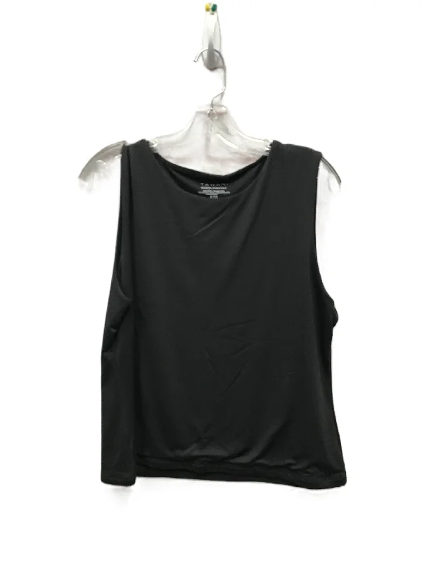 women's tops for date nightsBlack Top Sleeveless By Tahari By Arthur Levine, Size: Xl