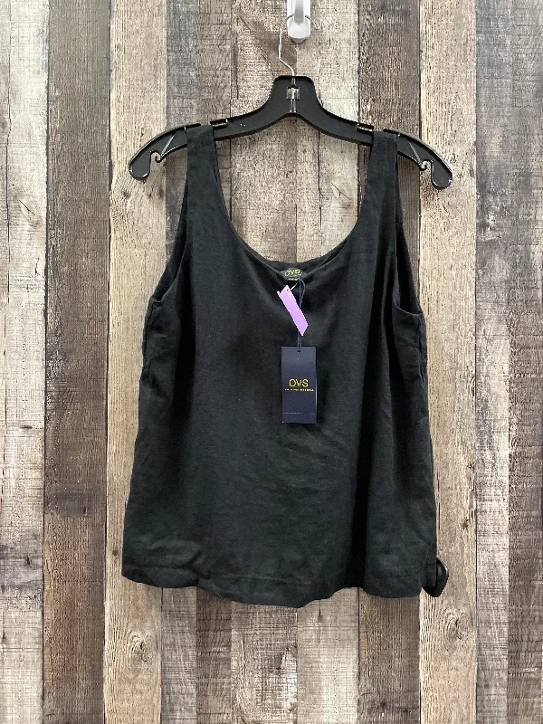 women's tops for those who want to add a pop of color to their outfitsBlack Top Sleeveless Cme, Size S