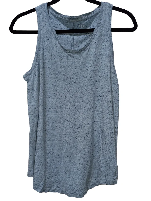 women's tops for layeringBlue Top Sleeveless Basic Gap, Size S