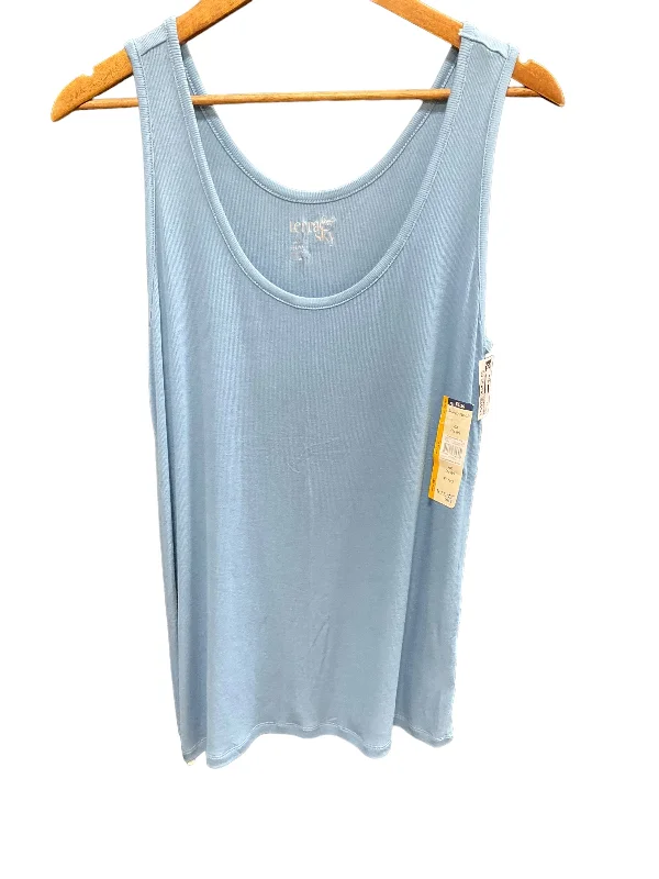 women's tops for those who want to add a touch of sophistication to their casual attireBlue Top Sleeveless Basic Terra & Sky, Size 14