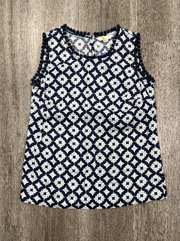 women's tops for those who want to add a touch of elegance and sophistication to their everyday wearBlue Top Sleeveless Boden, Size Xs