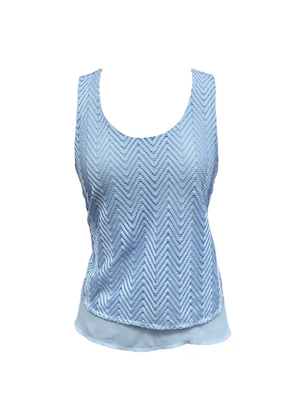 women's tops for picnics in the parkBlue Top Sleeveless Candies, Size M