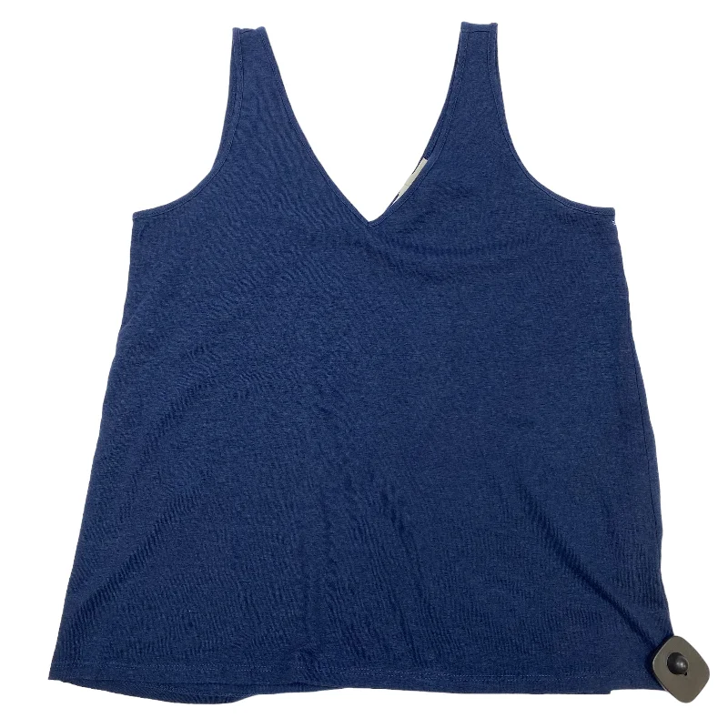 women's tops for those who want to create stylish and put-together outfits without spending a fortuneBlue Top Sleeveless Loft, Size S