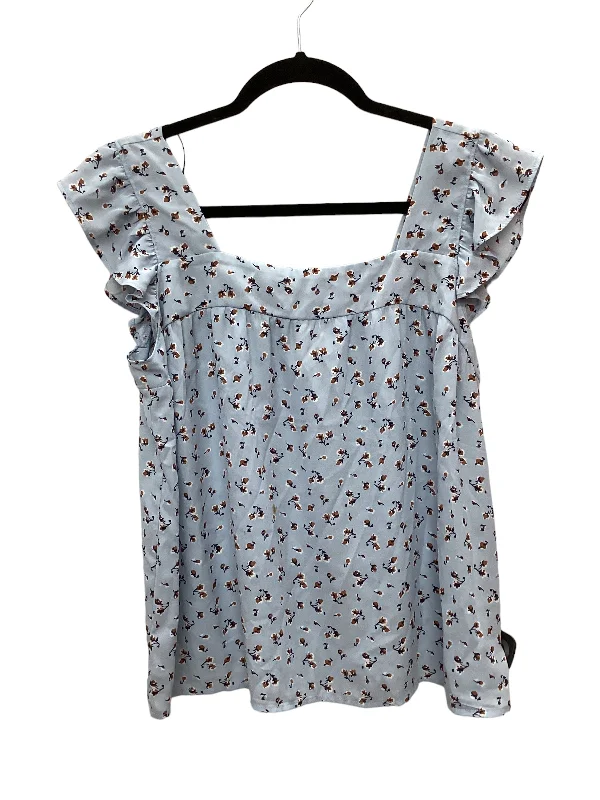 women's tops for those who prefer classic over trendy stylesBlue Top Sleeveless Pleione, Size S