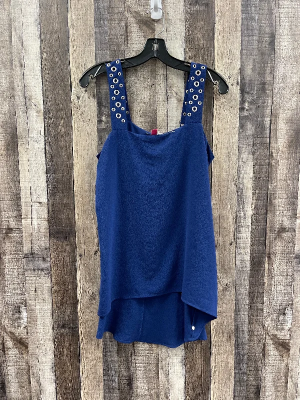 women's tops with beading accentsBlue Top Sleeveless Vince Camuto, Size S