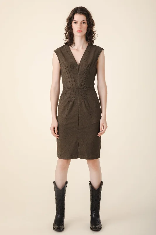 women's neon dressesBourbon Street Dress in Umber