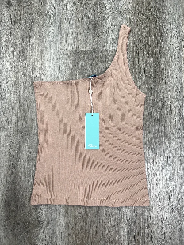 elegant women's topsBrown Top Sleeveless Shore, Size L