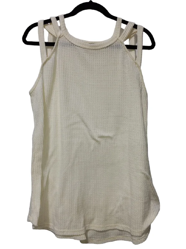 women's tops for statement-making outfitsCream Top Sleeveless Bibi, Size L