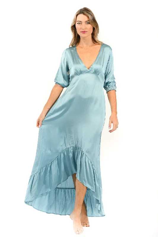 women's maternity dressesSaline Dress Long / Topaz