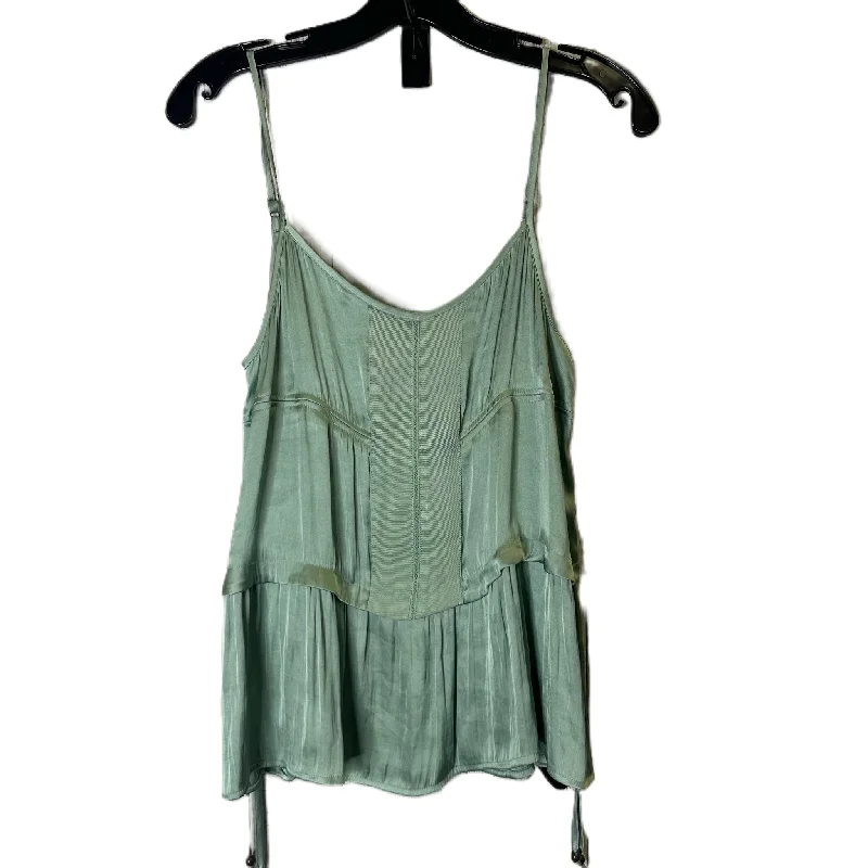 women's tops with unique designsGreen Top Sleeveless By Chelsea And Violet, Size: S