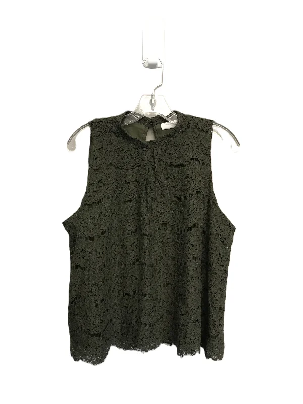 women's tops for those who want to wear pieces that are both functional and fashionableGreen Top Sleeveless By New York And Co, Size: L