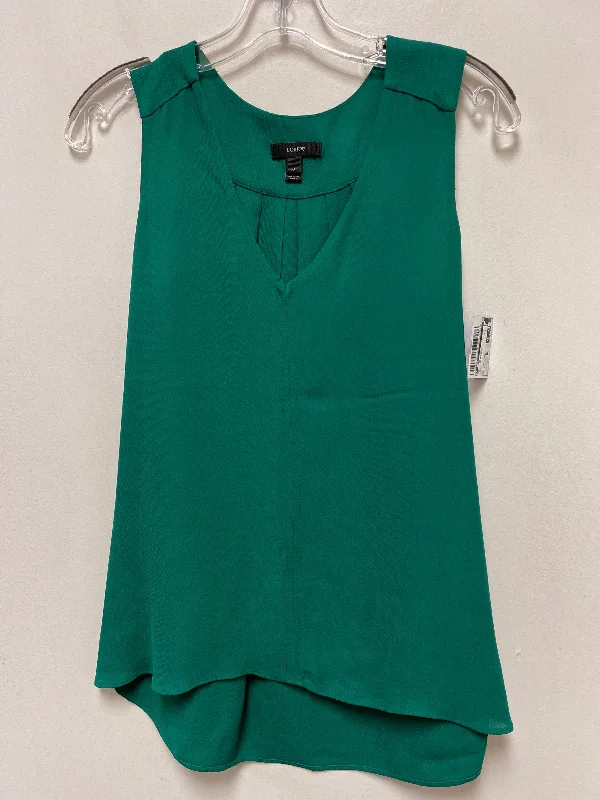 camisoles for womenGreen Top Sleeveless J. Crew, Size Xs