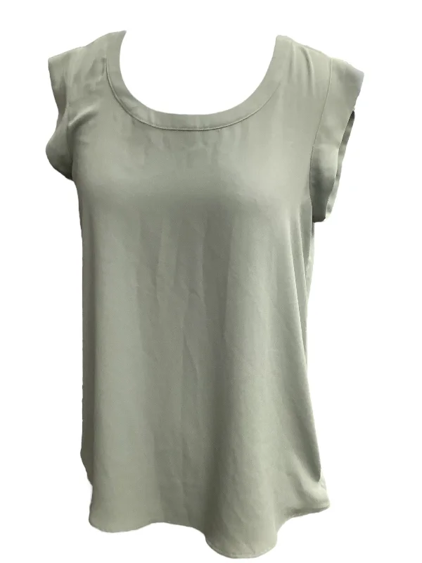 women's tops for layeringGreen Top Sleeveless Pleione, Size Xs