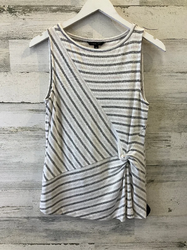 women's tops for those who love bold and vibrant colorsGrey Top Sleeveless Banana Republic, Size Xs