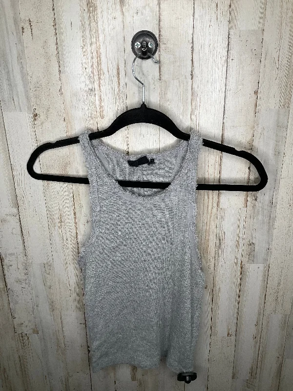 women's tops for fashion-forward individualsGrey Top Sleeveless Free People, Size S