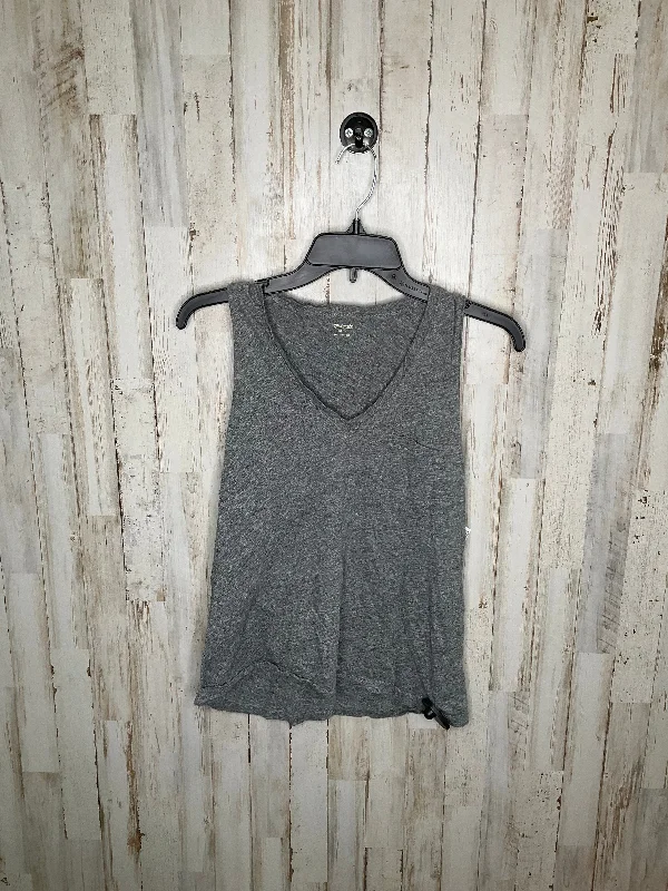 women's tops for boho-chic stylesGrey Top Sleeveless Madewell, Size S