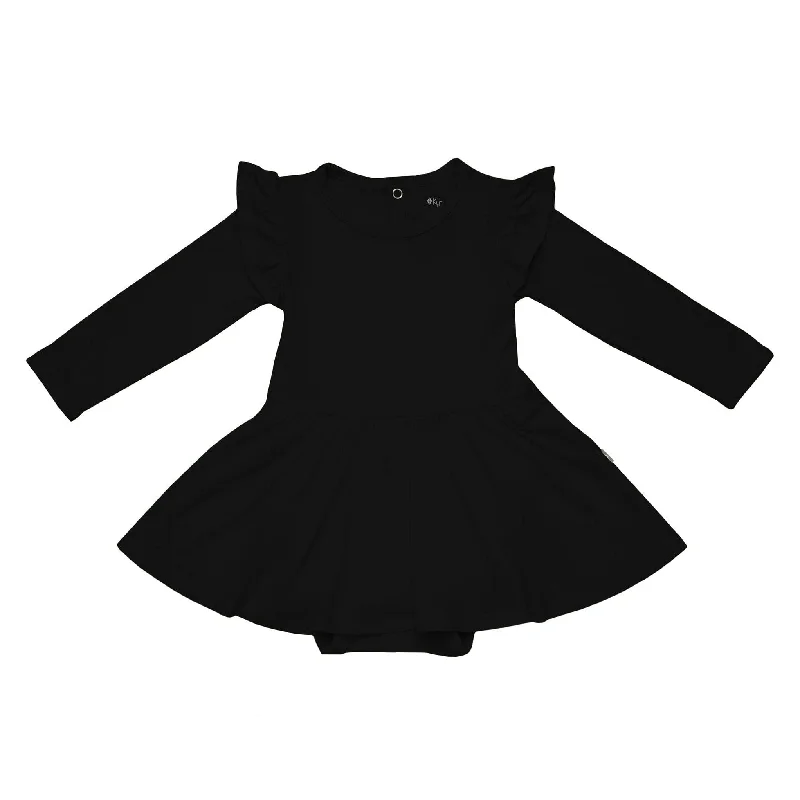 women's bodycon dressesLong Sleeve Twirl Bodysuit Dress in Midnight