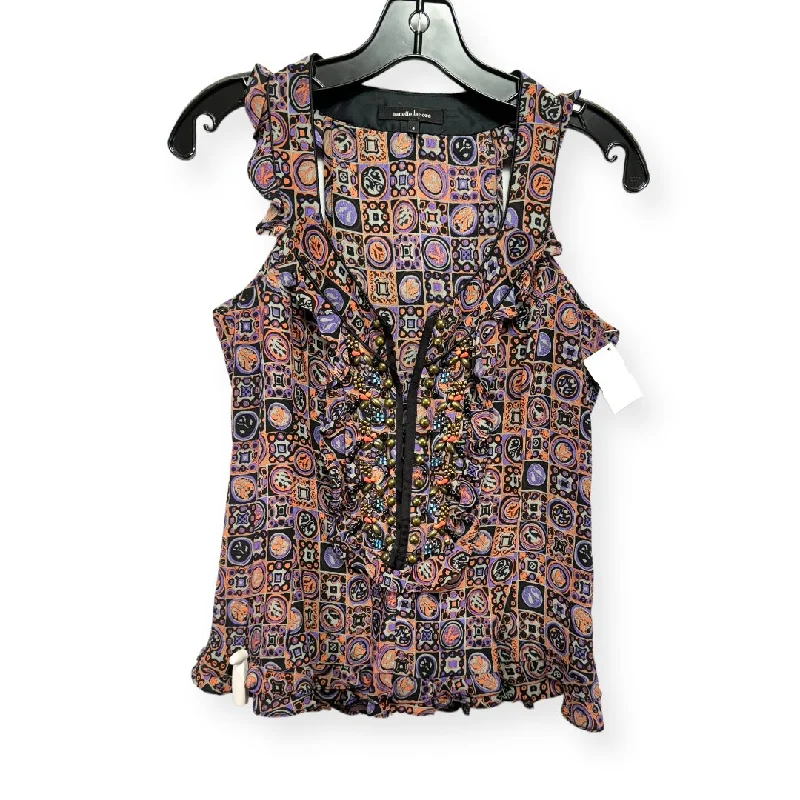 women's tops for boho-chic stylesMulti-colored Top Sleeveless Nanette Lepore, Size 4