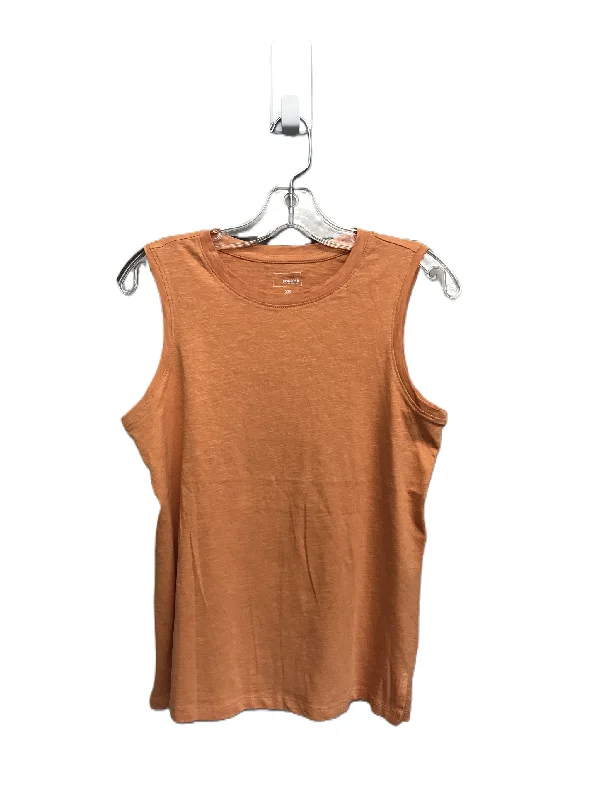 breathable women's tops for summerOrange Top Sleeveless By Sonoma, Size: Xs