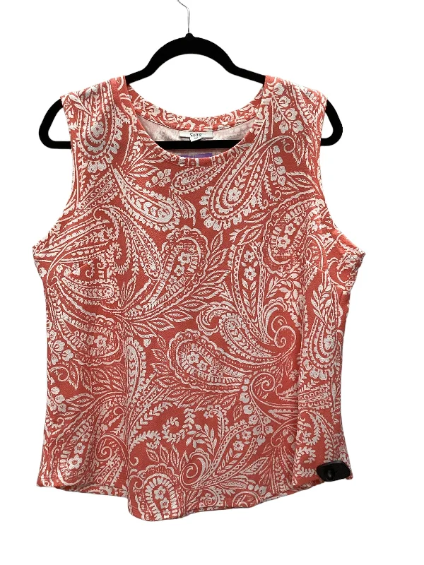 women's tops that offer a perfect blend of style, comfort, and affordabilityOrange Top Sleeveless Croft And Barrow, Size Xl