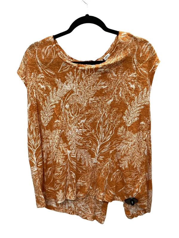 women's tops for those who want to add a touch of elegance and sophistication to their everyday wearOrange Top Sleeveless Rachel Zoe, Size Xl