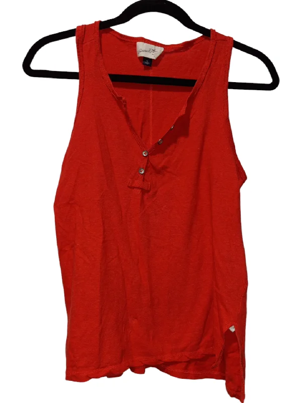 women's tops for fashion-forward individualsOrange Top Sleeveless Universal Thread, Size M