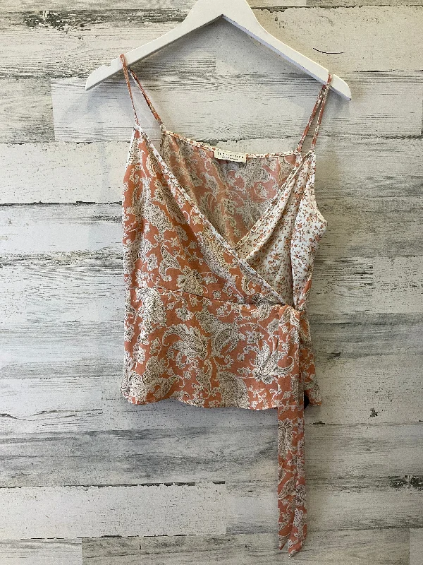 women's tops for those who want to add a touch of sophistication to their casual attirePeach Top Sleeveless Paper Crane, Size L